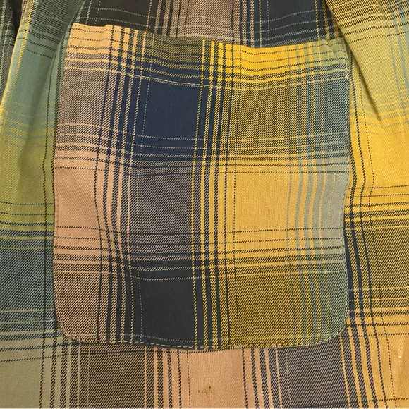 RVCA Medium Yellow Blue Pink Plaid Shorts - Picture 4 of 15